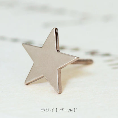 K10  オーダー イニシャルピアス スター　