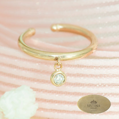 【Natural】K10  一粒ダイヤ イヤーカフ Via