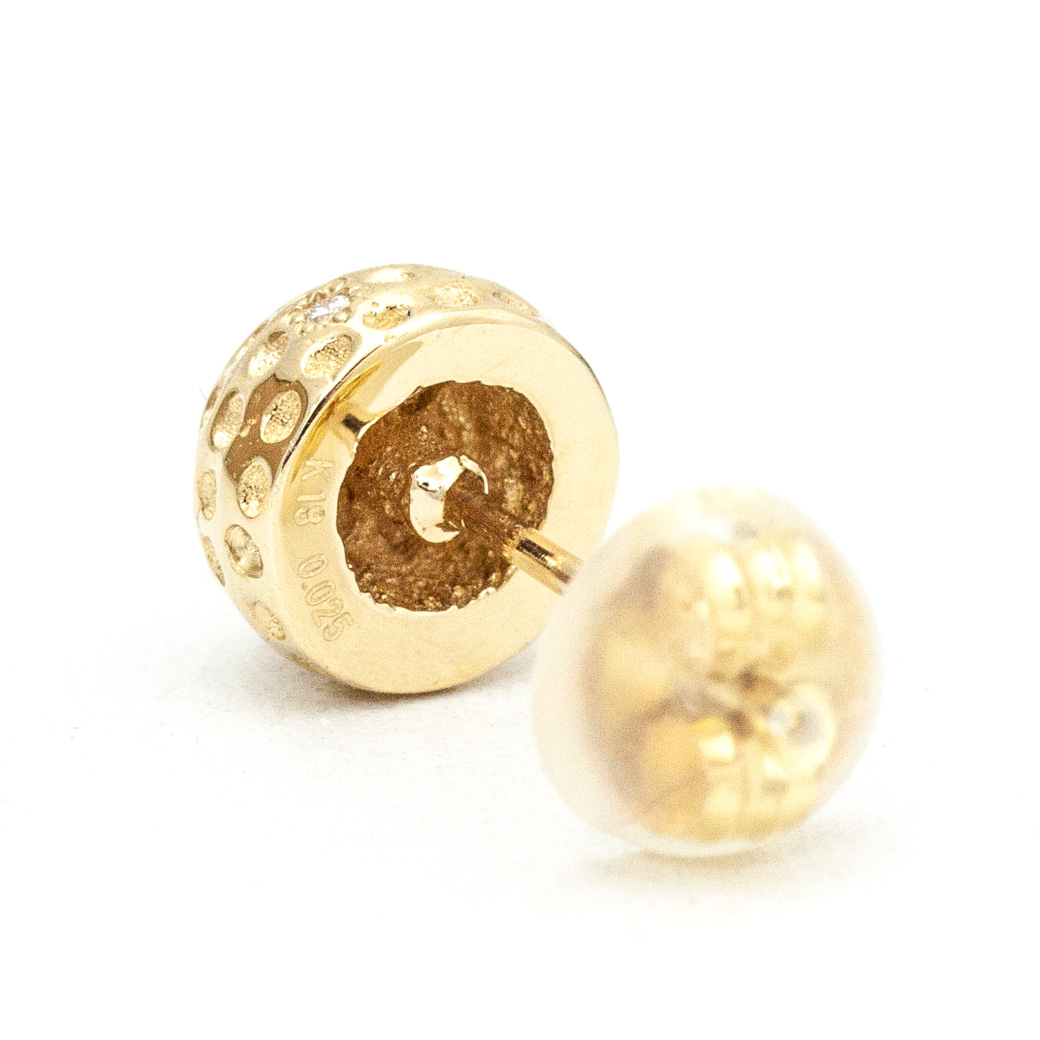K18 ゴルフボール ダイヤモンド スタッドピアス – SISTINA JEWELRY