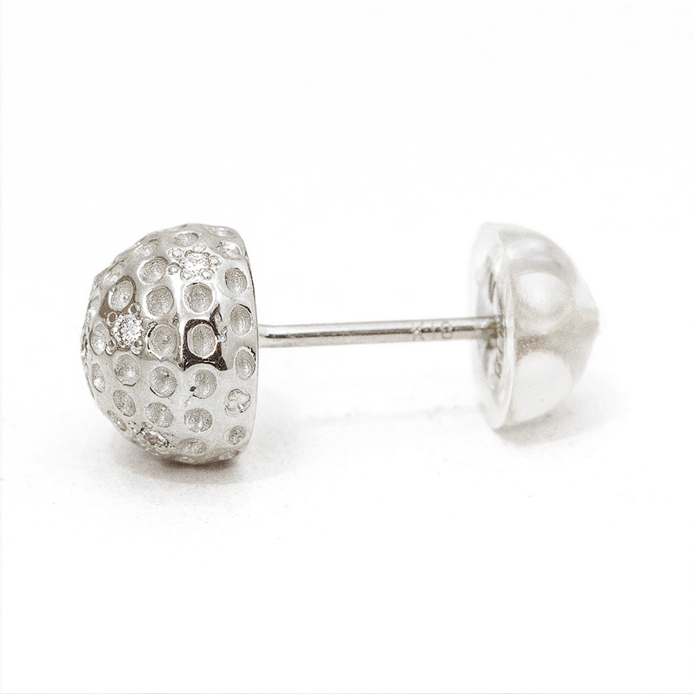 プラチナ ゴルフボール ダイヤモンド スタッドピアス – SISTINA JEWELRY