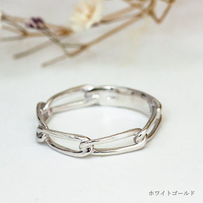 K18 ゴールド Clip Chain クリップチェーンリング