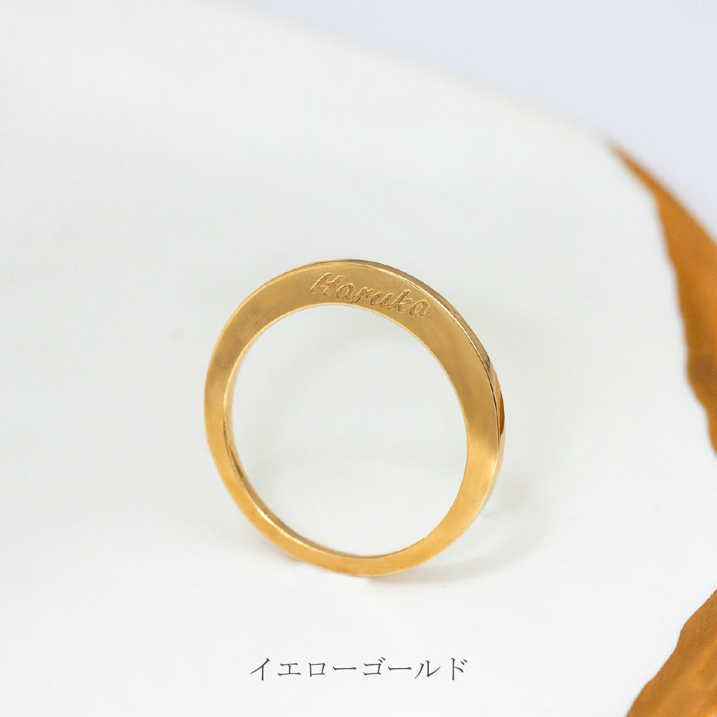 R00139 K10 オーダー プレートネームリング – SISTINA JEWELRY