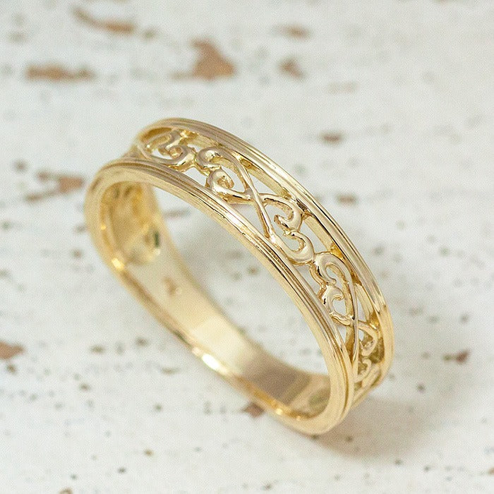 K18 透かしリング Rococo – SISTINA JEWELRY
