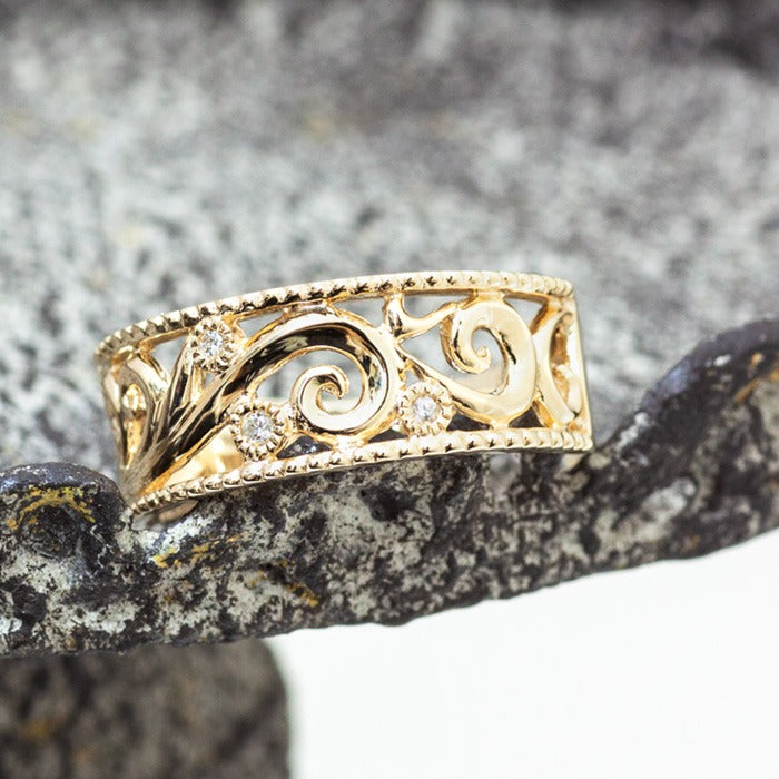 K18 透かしリング Vine – SISTINA JEWELRY