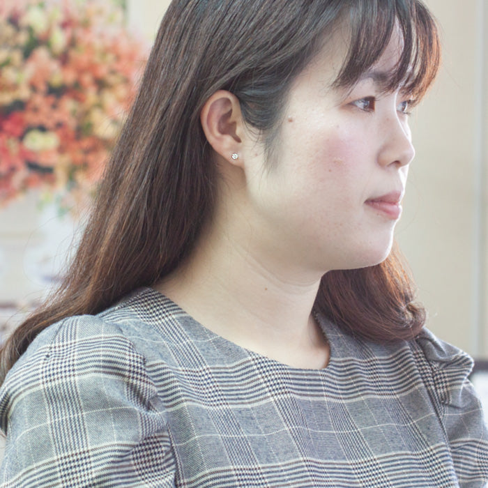【Natural】特別価格 一粒ダイヤモンドピアス 計0.3ct UP　