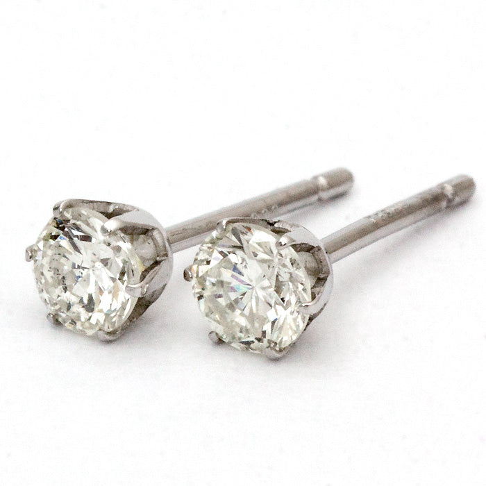 【Natural】特別価格 一粒ダイヤモンドピアス 計0.3ct UP　